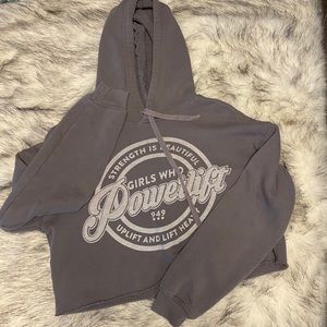 OG GirlsWhoPowerlift Cropped Hoodie